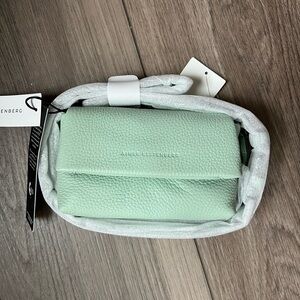☀️ NWT Aimee Kestenberg Mint Pebbled Leather Mini Crossbody